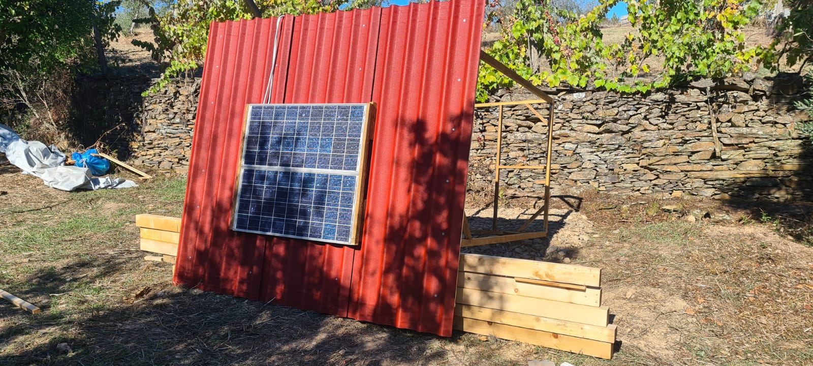 Dach und Solar montiert