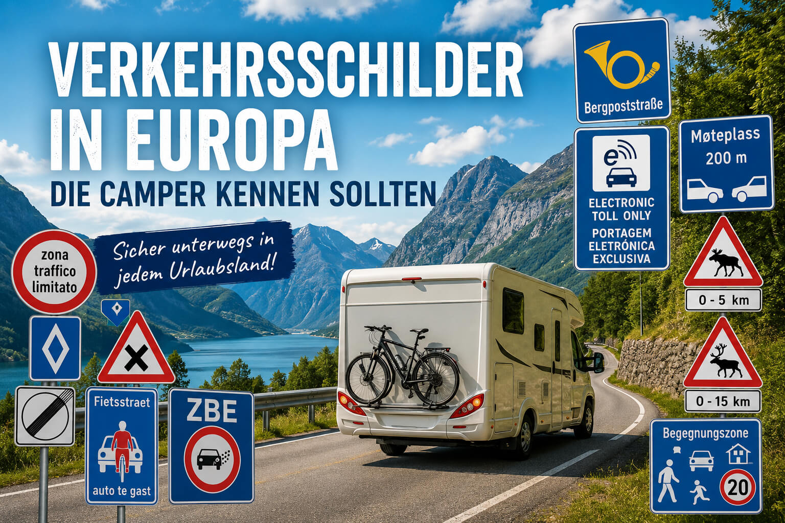 Verkehrsschilder in Europa