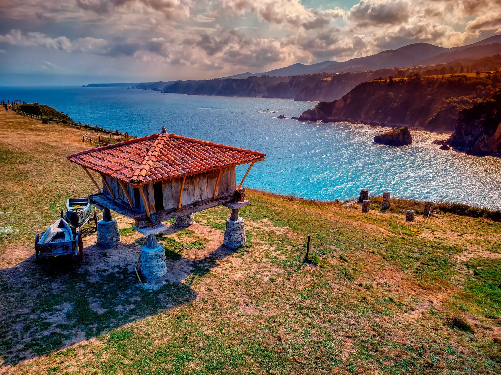 Horreo in Cadavedo Bucht von Biskaya Camino del Norte